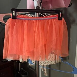 Charming Orange Tulle Skirt for Kids